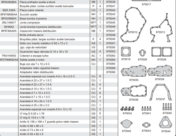 Camsa, refacciones, CAM1751